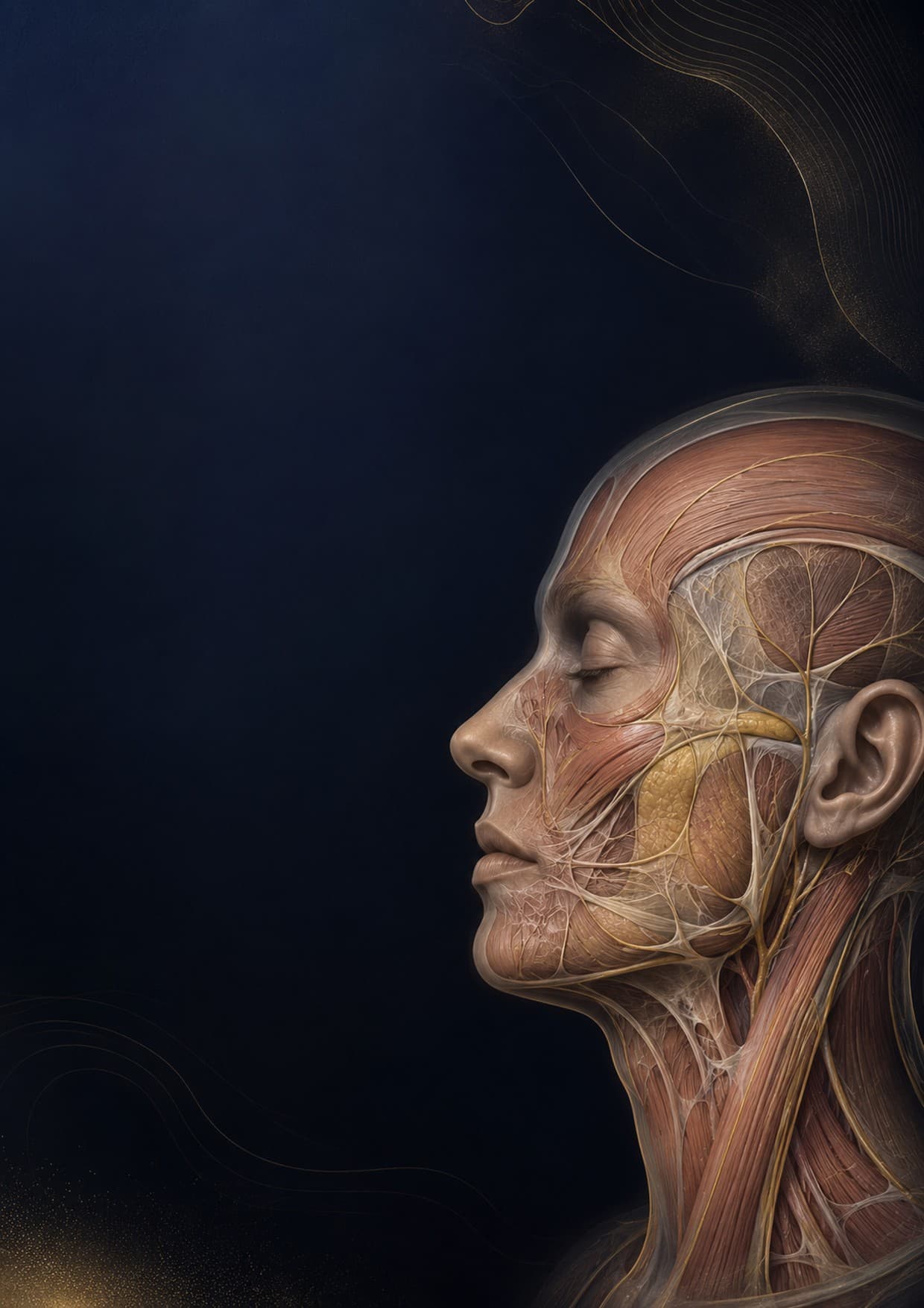 Detalhe da ilustração anatômica oficial do evento